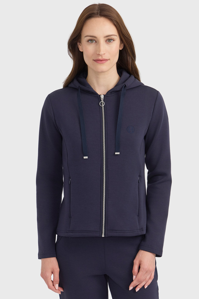 Clarianne zipped sweaters - Navy