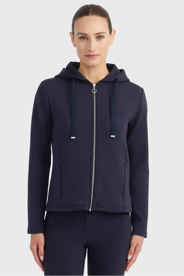 Clarianne sweat zipp&eacute; - Marine