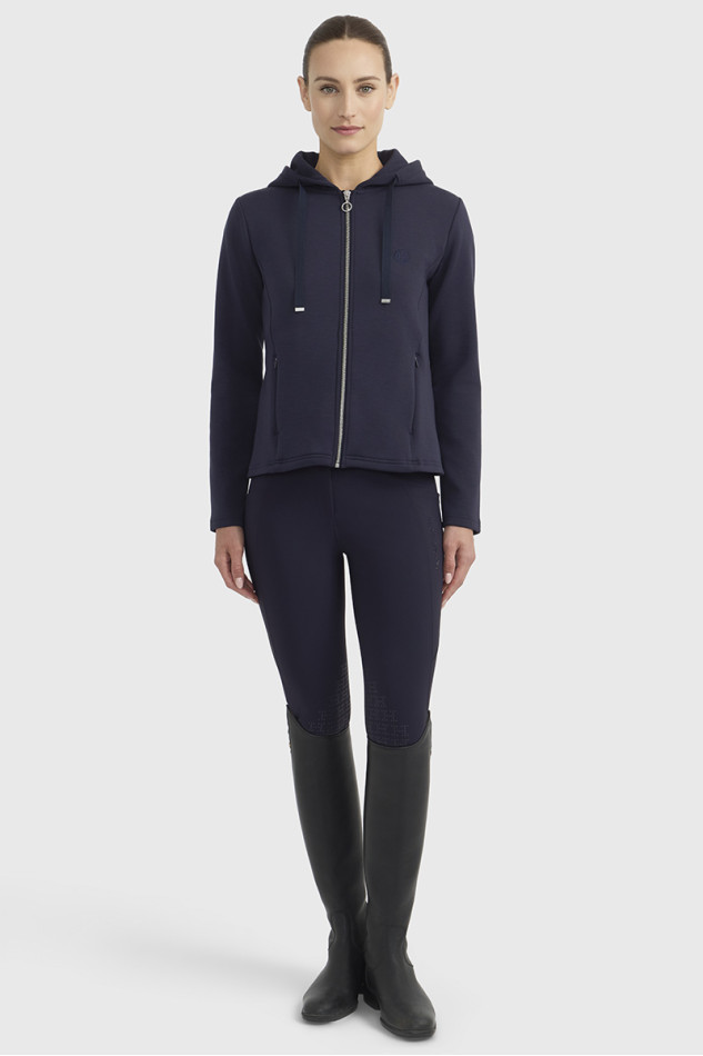 Clarianne Damen-Zip-Sweatshirt - Marine Clarianne Damen-Zip-Sweatshirt - Marine