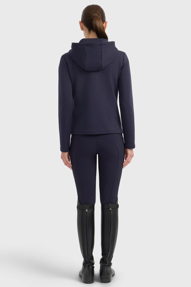 Clarianne sweat com fecho de correr - Azul-marinho Clarianne sweat com fecho de correr - Azul-marinho