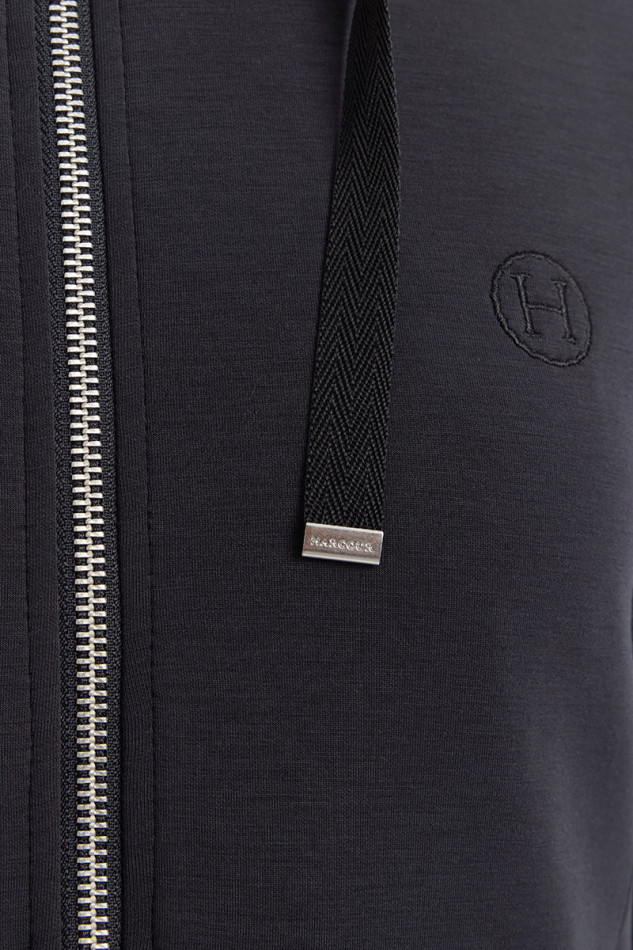 Clarianne Zipp-Sweatshirt - Schwarz