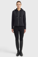 Clarianne sweat com fecho de correr - Preto Clarianne sweat com fecho de correr - Preto