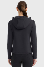 Clarianne sudadera con cremallera - Negro Clarianne sudadera con cremallera - Negro