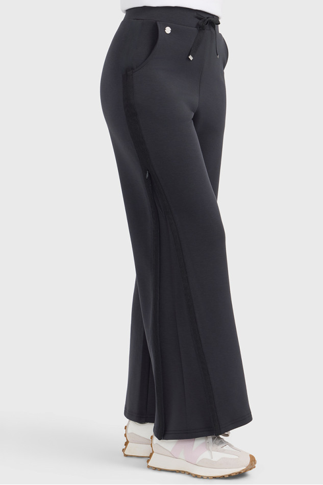 Clarisse Gebreide Broek - Noir