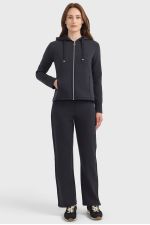 Clarianne sweat com fecho de correr - Preto Clarianne sweat com fecho de correr - Preto
