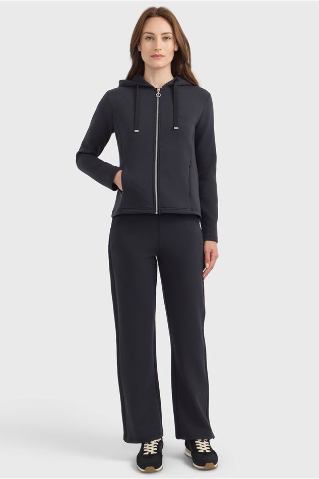 Clarianne sweat com fecho de correr - Preto Clarianne sweat com fecho de correr - Preto