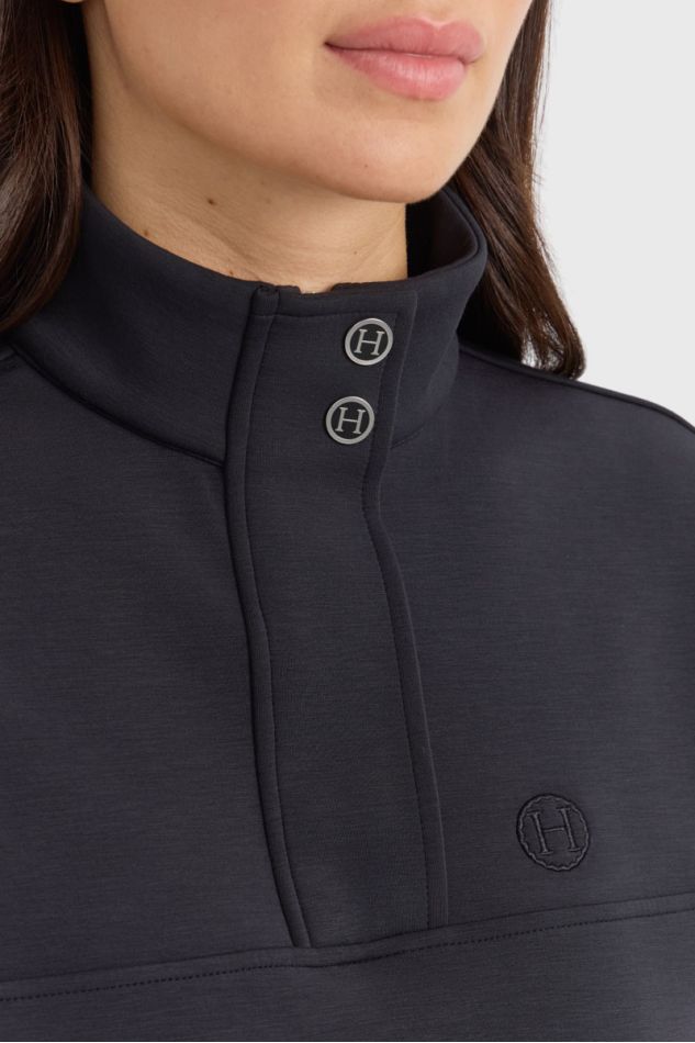 Cassandre Sweat 1/2 Zip - Noir Cassandre Sweat 1/2 Zip - Noir