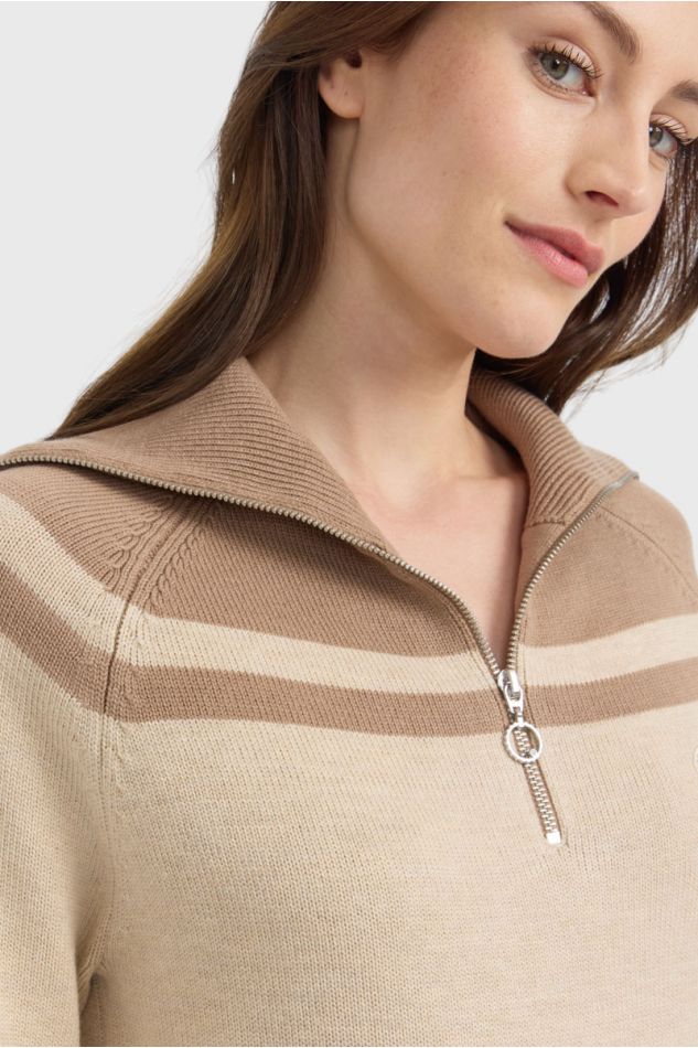 Claira Maglione collo alto - Crema