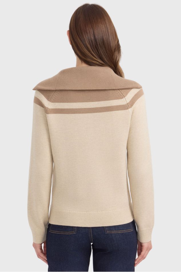 Claira Maglione collo alto - Crema