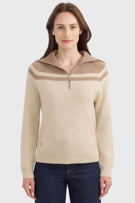 Claira camisola de gola alta - Creme