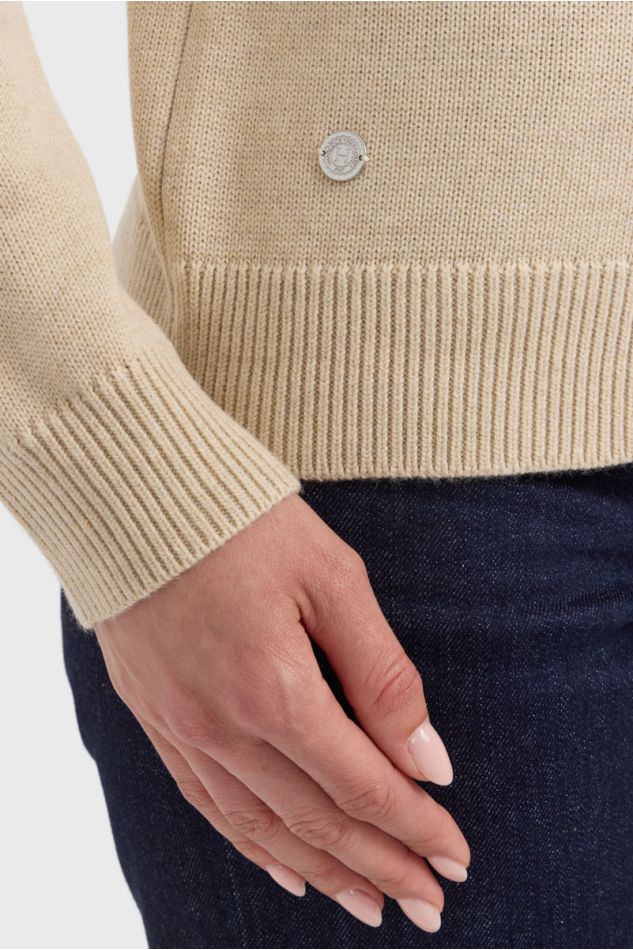 Claira Maglione collo alto - Crema