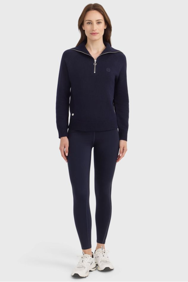 Claira Maglione collo alto - Marine Claira Maglione collo alto - Marine