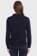 Claira Pull col montant - Marine Claira Pull col montant - Marine