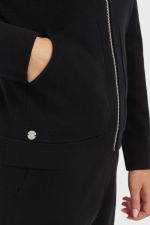 Amelie felpa zippata a maglia - Nero Amelie felpa zippata a maglia - Nero