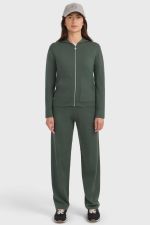 Amelie Sweat com fecho de correr em malha - Trevo Amelie Sweat com fecho de correr em malha - Trevo