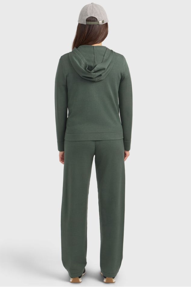 Amelie Sweat com fecho de correr em malha - Trevo Amelie Sweat com fecho de correr em malha - Trevo