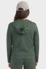 Amelie Sweat com fecho de correr em malha - Trevo Amelie Sweat com fecho de correr em malha - Trevo