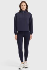 Cassandre Felpa 1/2 Zip - Blu marino Cassandre Felpa 1/2 Zip - Blu marino