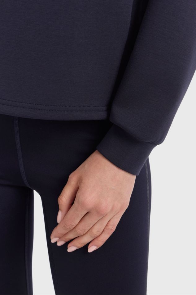 Cassandre Sweat 1/2 Zip - Marine Cassandre Sweat 1/2 Zip - Marine