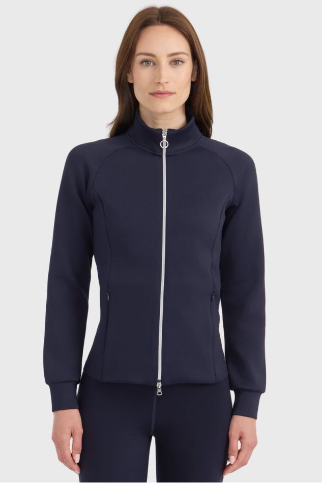 Clotilde Technical Zipped Sweater - Navy
