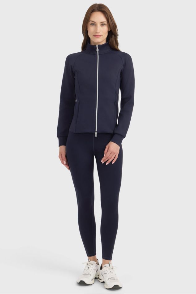 Clotilde Felpa Tecnica con zip - Marine Clotilde Felpa Tecnica con zip - Marine
