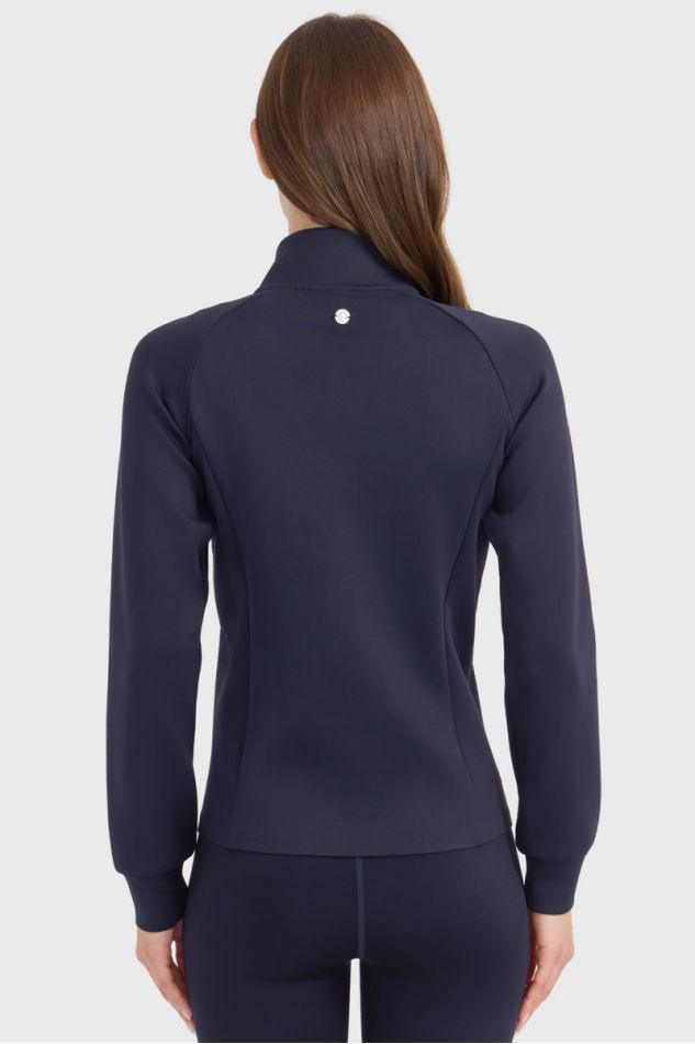 Clotilde Sweat Técnico com fecho de correr - Azul-marinho Clotilde Sweat Técnico com fecho de correr - Azul-marinho