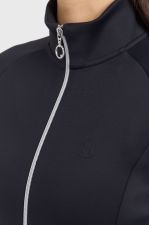 Clotilde Felpa Tecnica con Zip - Nero Clotilde Felpa Tecnica con Zip - Nero