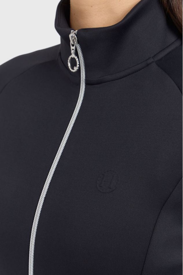 Clotilde Sudadera Técnica con Cremallera - Negro Clotilde Sudadera Técnica con Cremallera - Negro