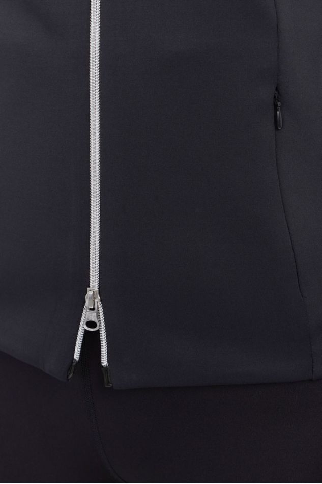 Clotilde Felpa Tecnica con Zip - Nero