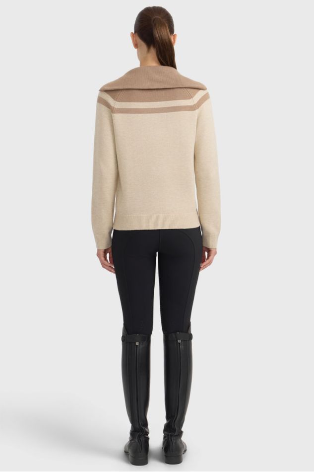 Claira Maglione a collo alto - Creme