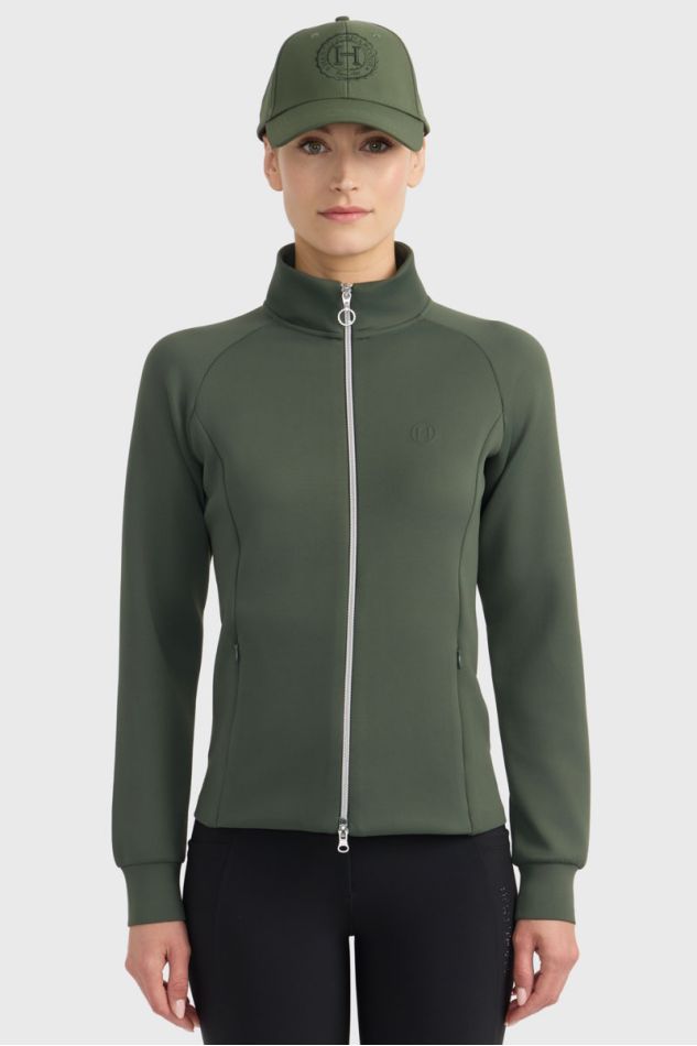 Clotilde Sweat Technique com fecho de correr - Trevo Clotilde Sweat Technique com fecho de correr - Trevo