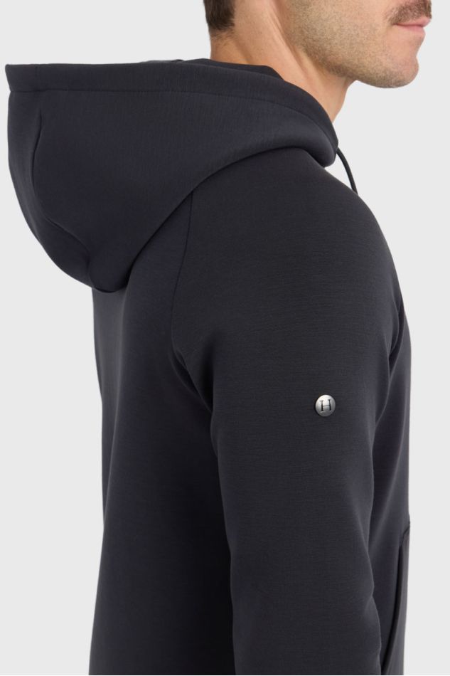 Connor Sweat Technique con cremallera - Negro