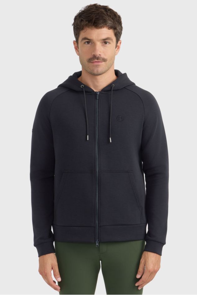 Connor Technisches Sweatshirt mit Rei&szlig;verschluss &ndash; Schwarz