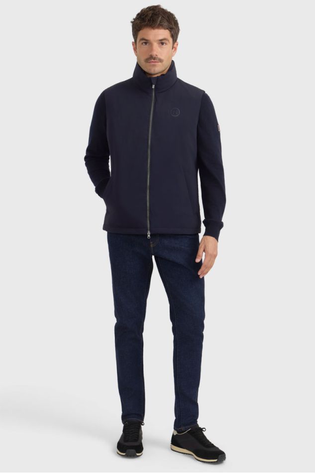 Barja Cardigan sem mangas - Marine Barja Cardigan sem mangas - Marine
