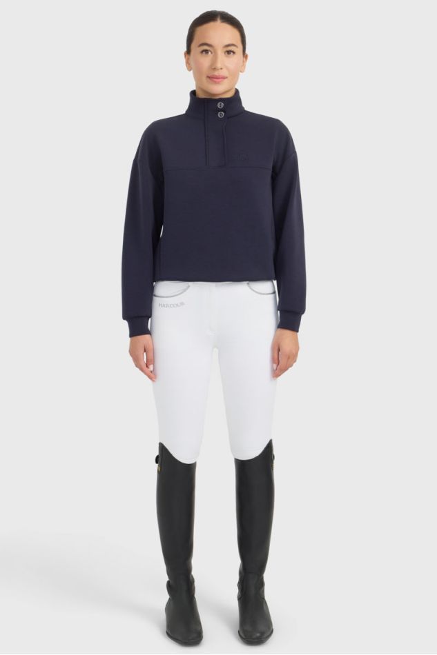 Cassandre Sweat 1/2 Zip - Marine