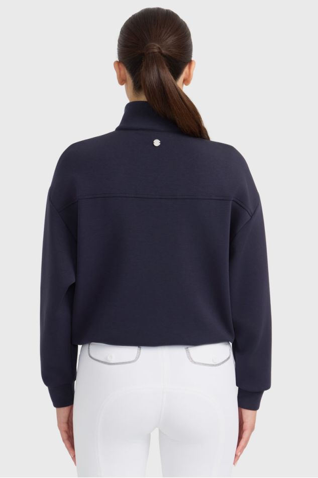 Cassandre Sweat 1/2 Zip - Marine Cassandre Sweat 1/2 Zip - Marine