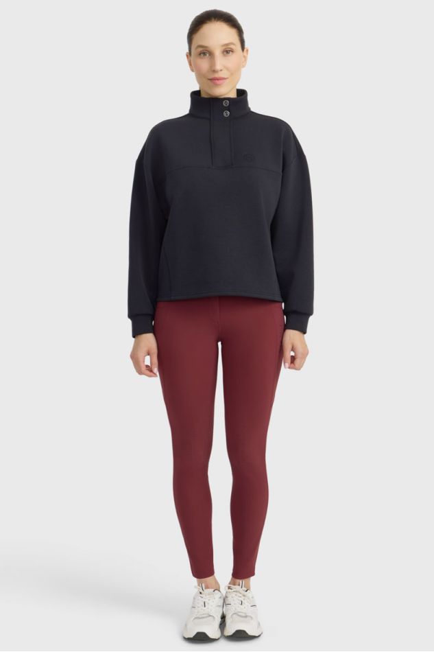 Cassandre Sweat 1/2 Zip - Noir Cassandre Sweat 1/2 Zip - Noir