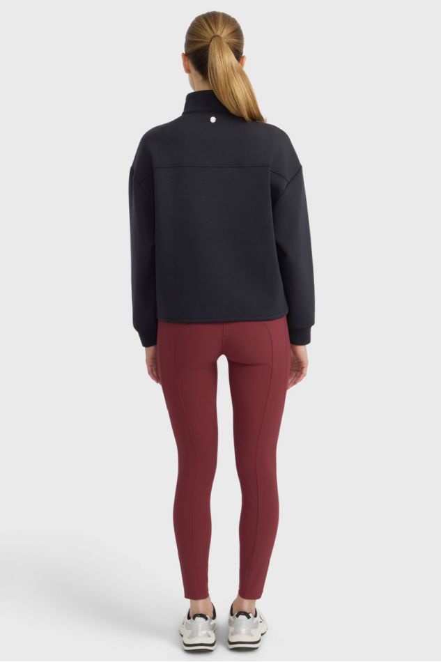 Cassandre Sweater 1/2 Zip - Black Cassandre Sweater 1/2 Zip - Black