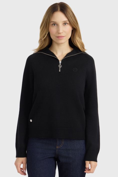 Claira Maglione collo alto - Noir