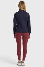 Clotilde Technical Sweater zipped - Navy Clotilde Technical Sweater zipped - Navy