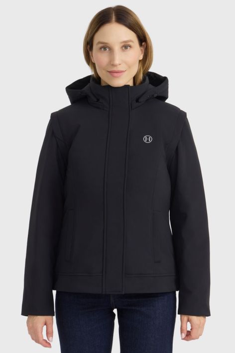 Coralie Parka 2 em 1 - Preto