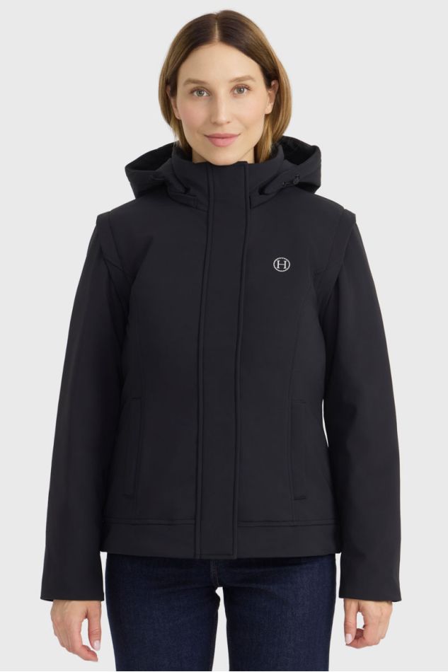 Coralie Parka 2 em 1 - Preto Coralie Parka 2 em 1 - Preto