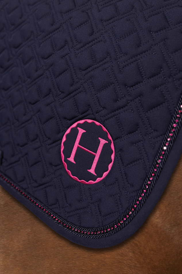 Saphir Tapis de Selle - Marine/Rose