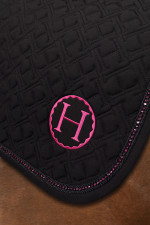 Sapphire Saddle Pad - Black/Pink Sapphire Saddle Pad - Black/Pink