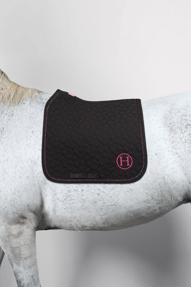 Sapphire Saddle Pad - Black/Pink
