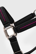 Amour halster en halstertouw - Zwart/Roze Amour halster en halstertouw - Zwart/Roze