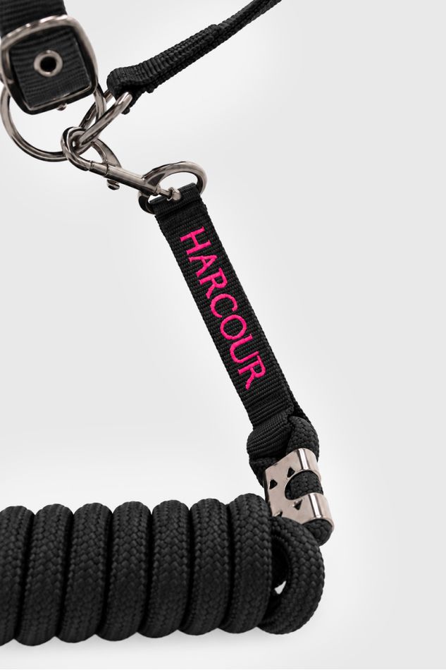 Cabezada Amour - negro/rosa