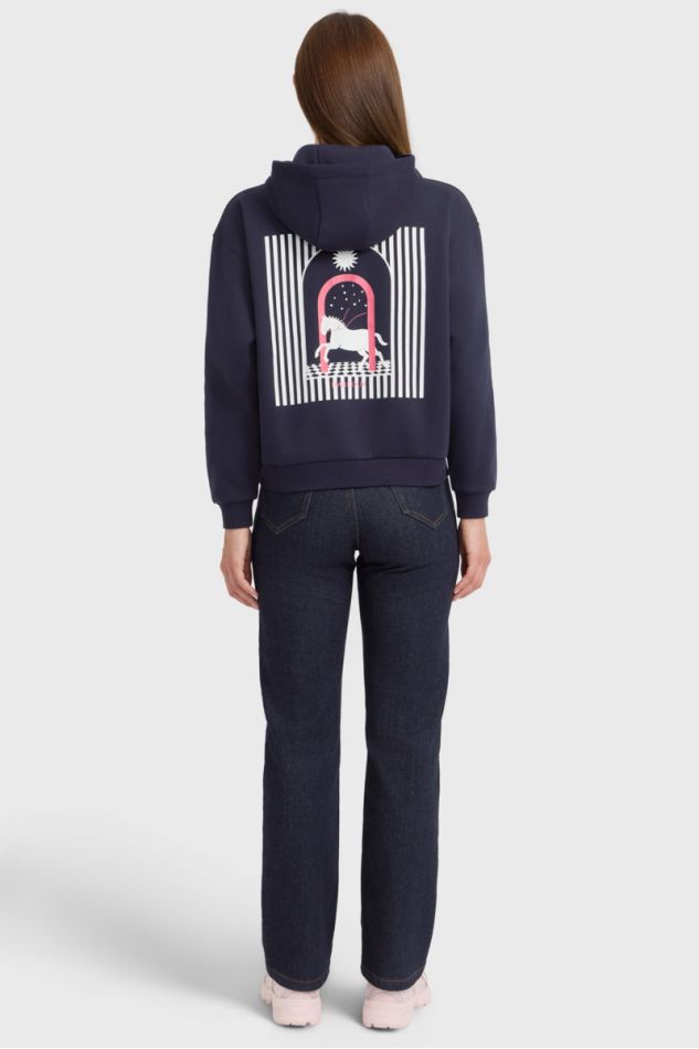 Felpa Cuore - Blu navy