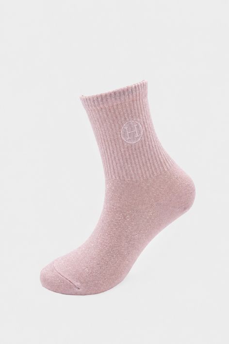 Rhée calcetines cortos con purpurina (x1) - Pétalo