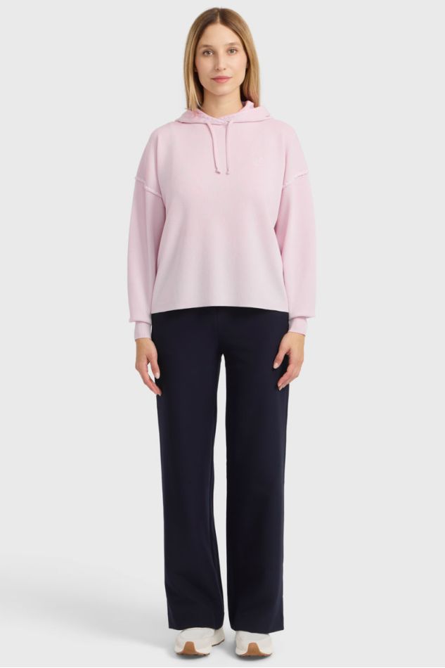 Pluma Sudadera con capucha - Rosa empolvado